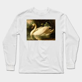 Vintage Swan Long Sleeve T-Shirt